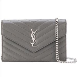 Authentic YSL small wallet on a chain